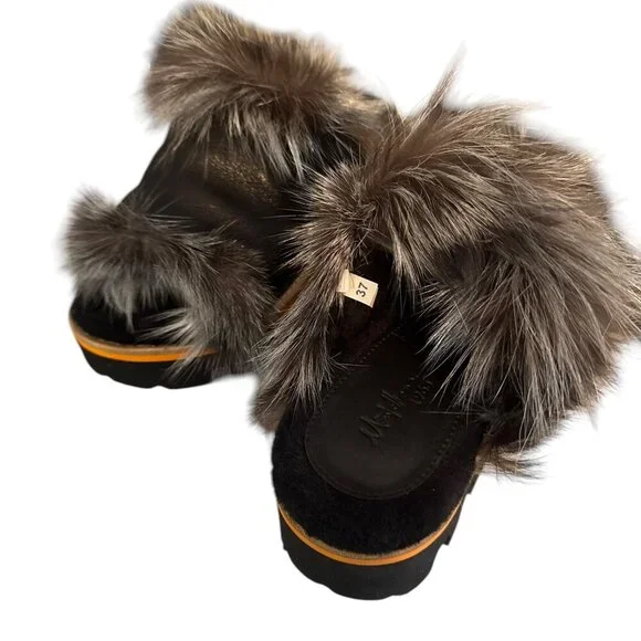 Montelliana 1965 Fur Slides – EU 37/US 6.5 – Free Shipping - Picture 4 of 7